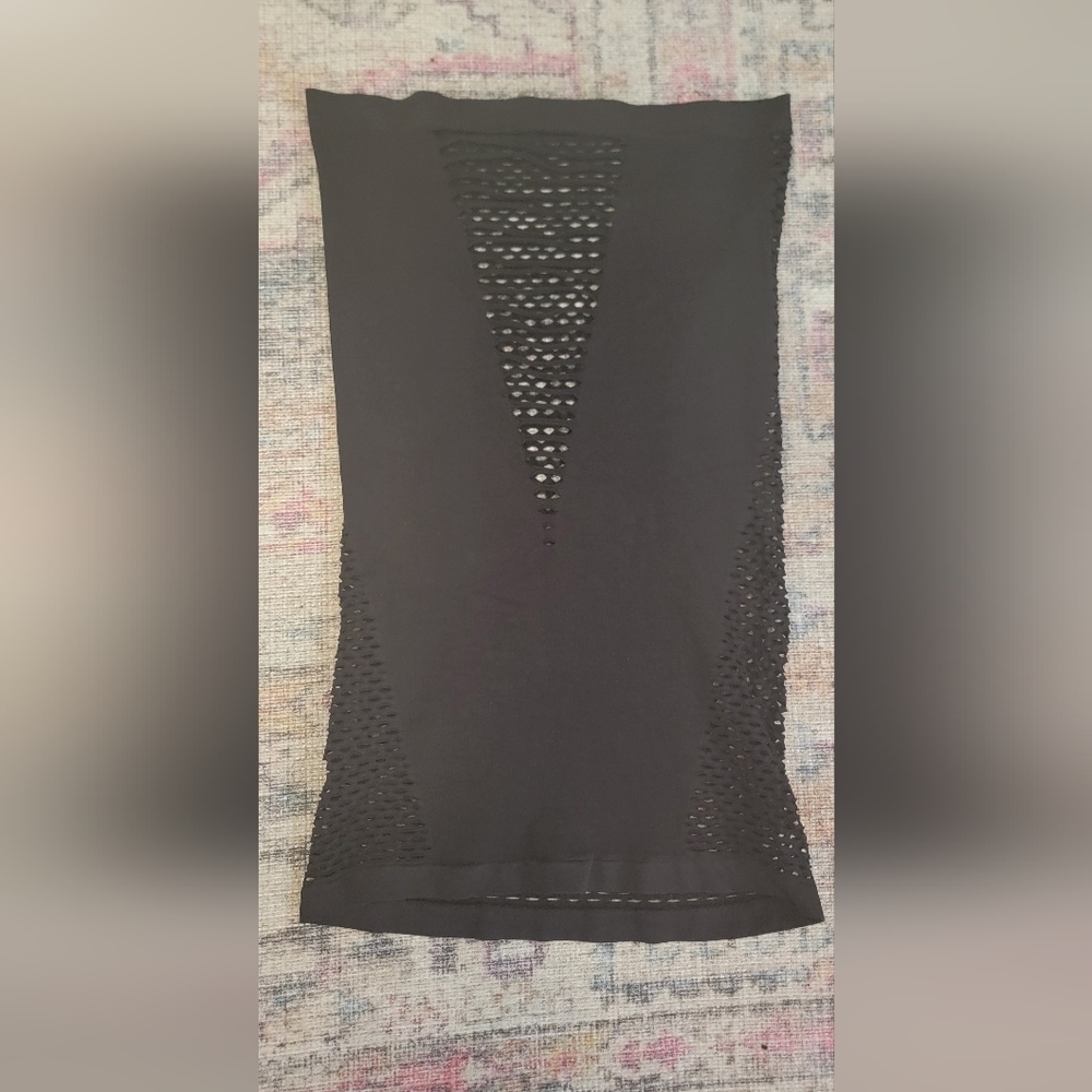 Black Cut Out Mini Tube Dress Size 1x-2x
